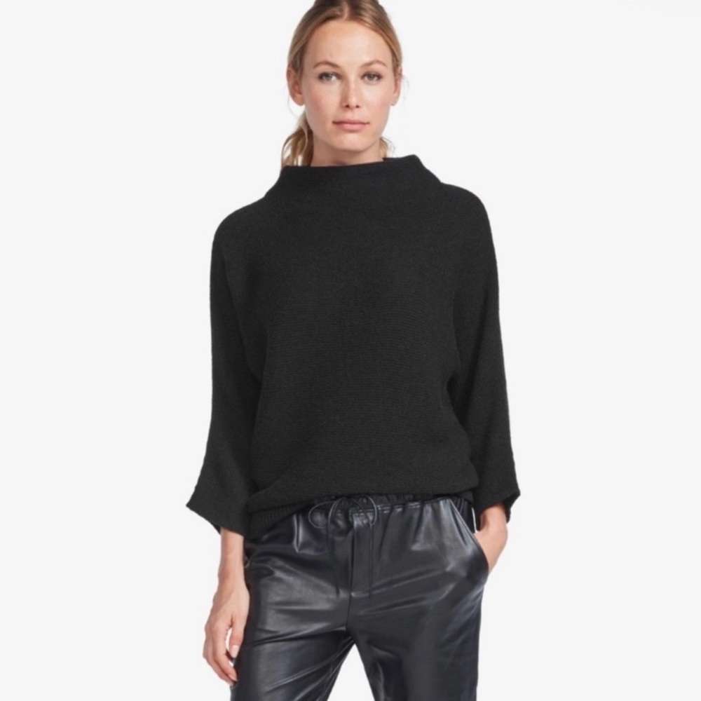 XS BNWT The Reset eco lounge funnel neck cashmere organic cotton dolman batwing